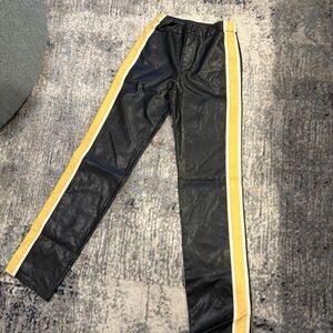 Black and Yellow Stripe Women's Pants